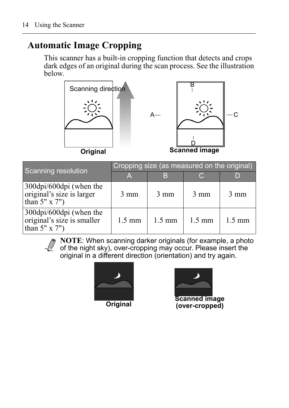 Automatic image cropping | I.R.I.S. IRIScan Anywhere 3 User Guide User Manual | Page 17 / 26