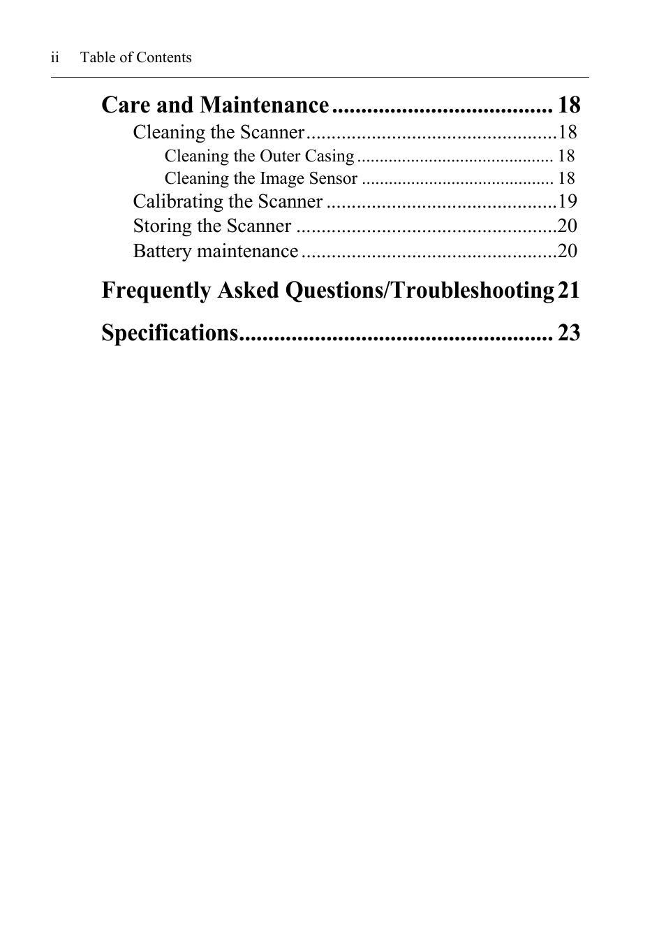 Care and maintenance | I.R.I.S. IRIScan Anywhere 3 User Guide User Manual | Page 3 / 26