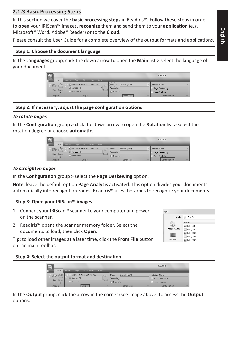 I.R.I.S. IRIScan Anywhere 3 Quick Start User Manual | Page 3 / 12