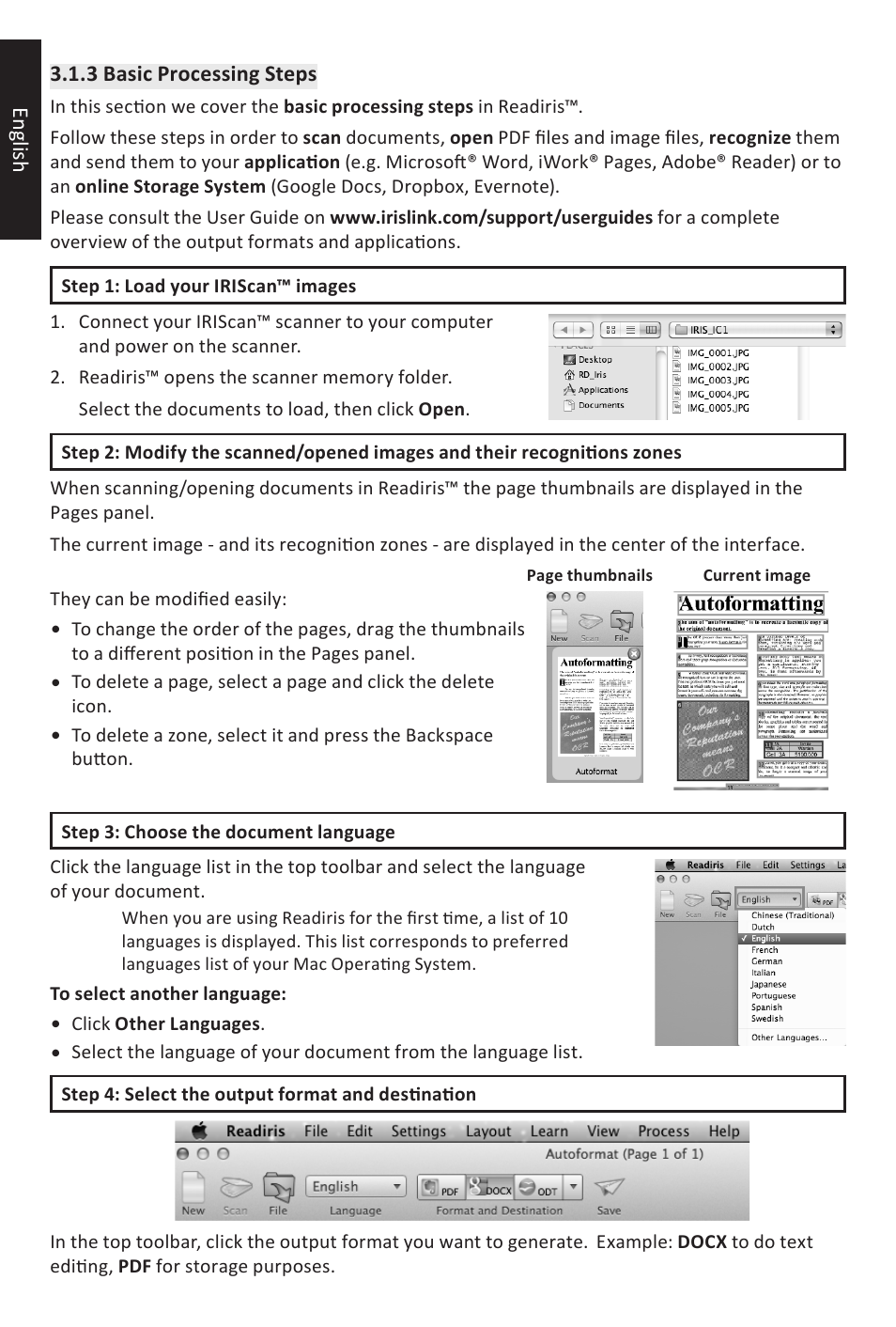 I.R.I.S. IRIScan Anywhere 3 Quick Start User Manual | Page 8 / 12