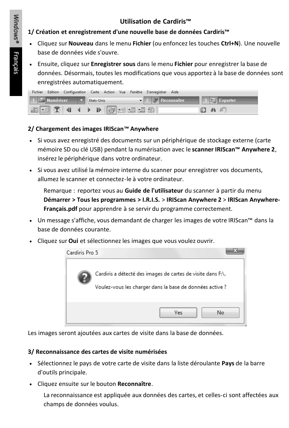 I.R.I.S. IRIScan Anywhere 2 Quick Start User Manual | Page 16 / 98