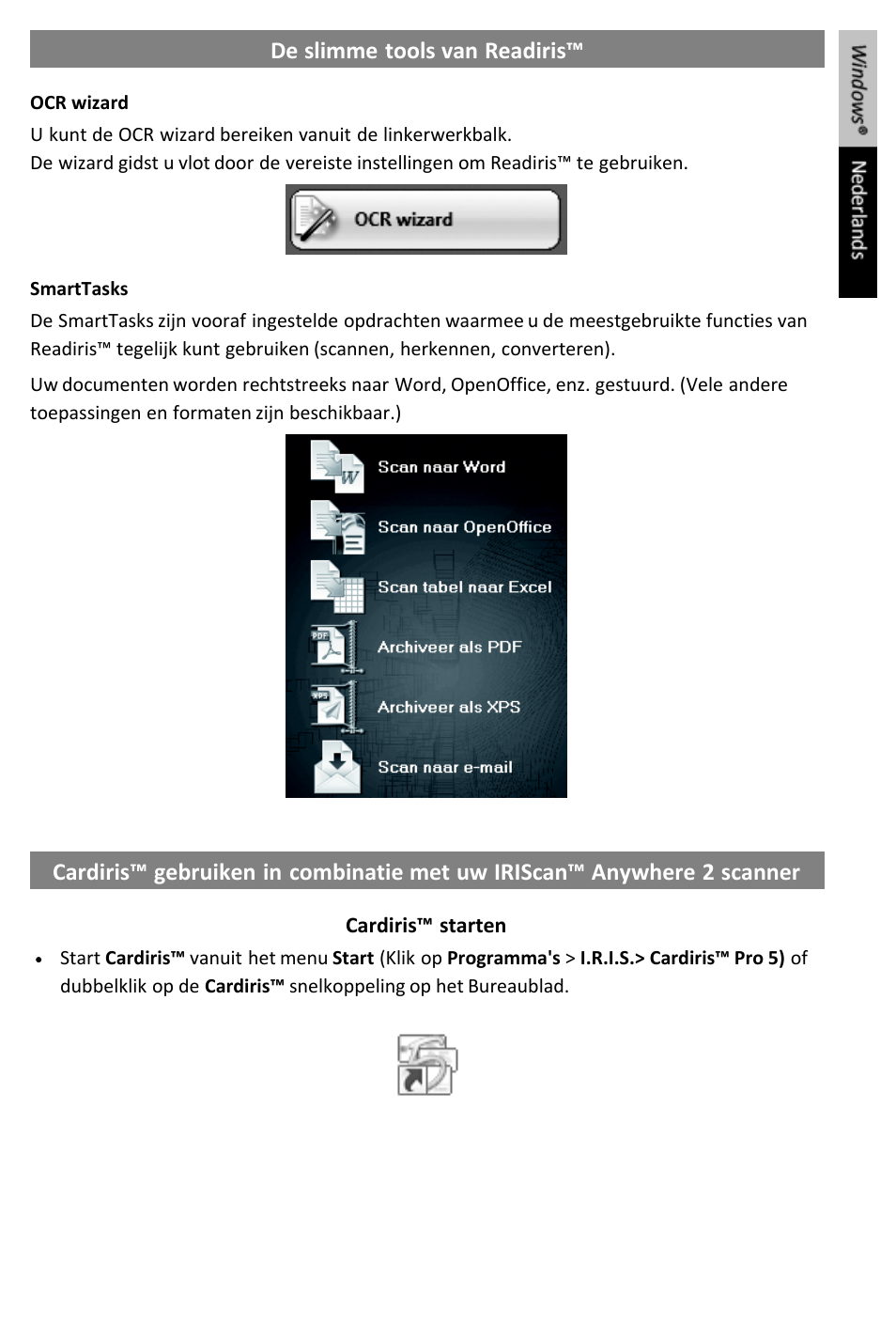 I.R.I.S. IRIScan Anywhere 2 Quick Start User Manual | Page 23 / 98