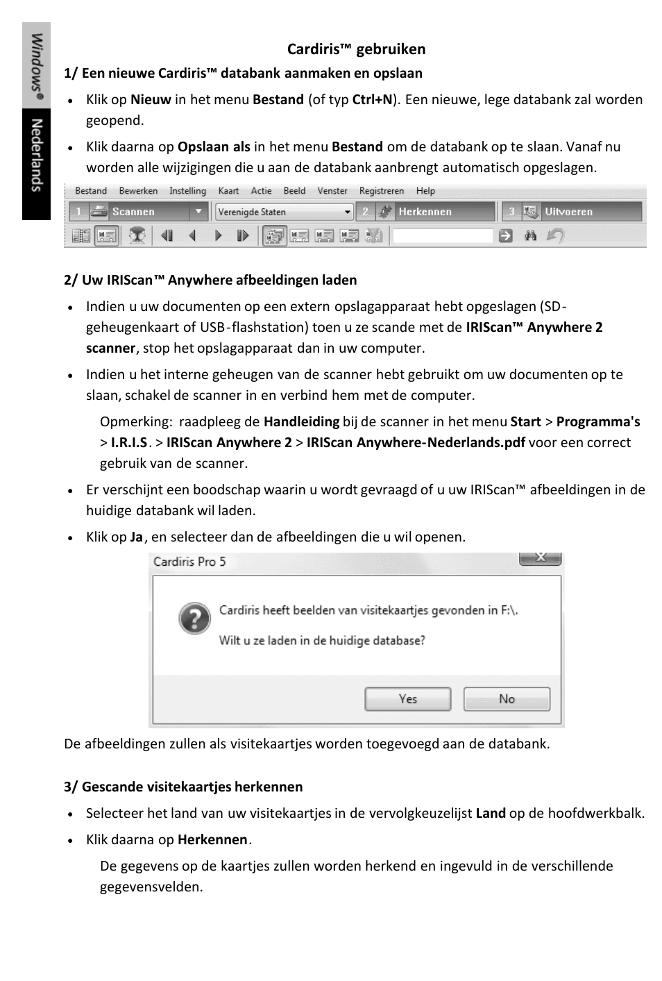 I.R.I.S. IRIScan Anywhere 2 Quick Start User Manual | Page 24 / 98