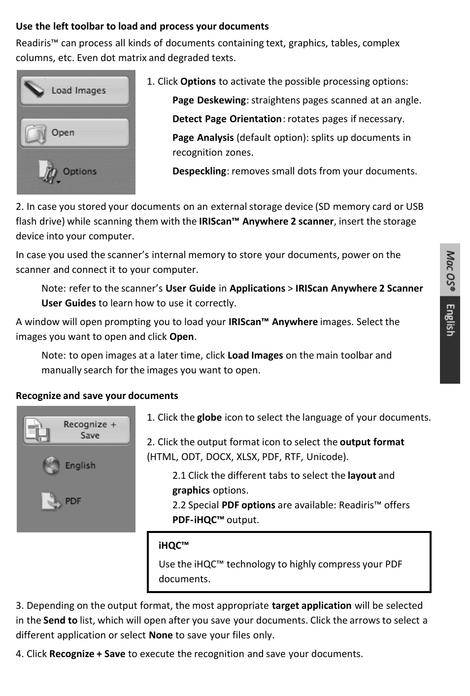 I.R.I.S. IRIScan Anywhere 2 Quick Start User Manual | Page 53 / 98