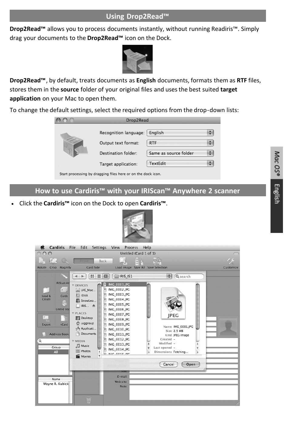 I.R.I.S. IRIScan Anywhere 2 Quick Start User Manual | Page 55 / 98