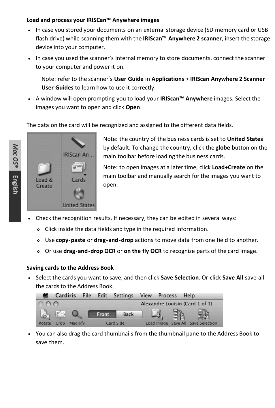 I.R.I.S. IRIScan Anywhere 2 Quick Start User Manual | Page 56 / 98