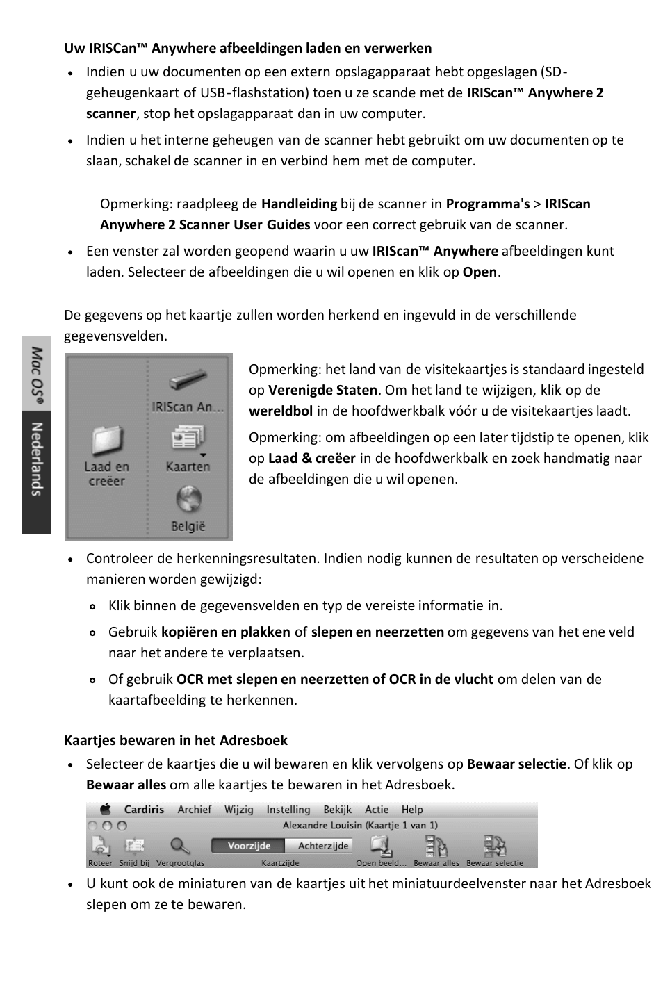I.R.I.S. IRIScan Anywhere 2 Quick Start User Manual | Page 72 / 98