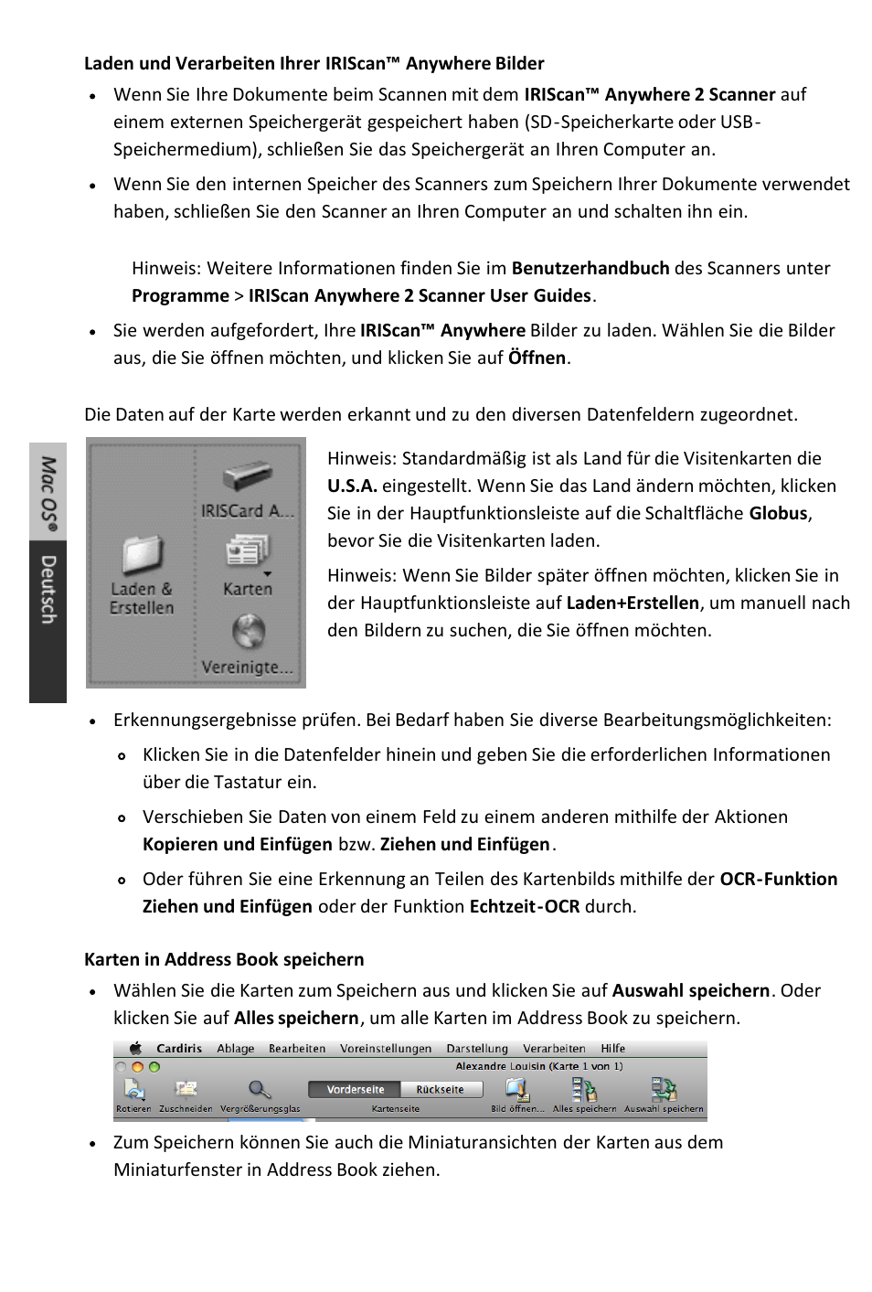 I.R.I.S. IRIScan Anywhere 2 Quick Start User Manual | Page 80 / 98