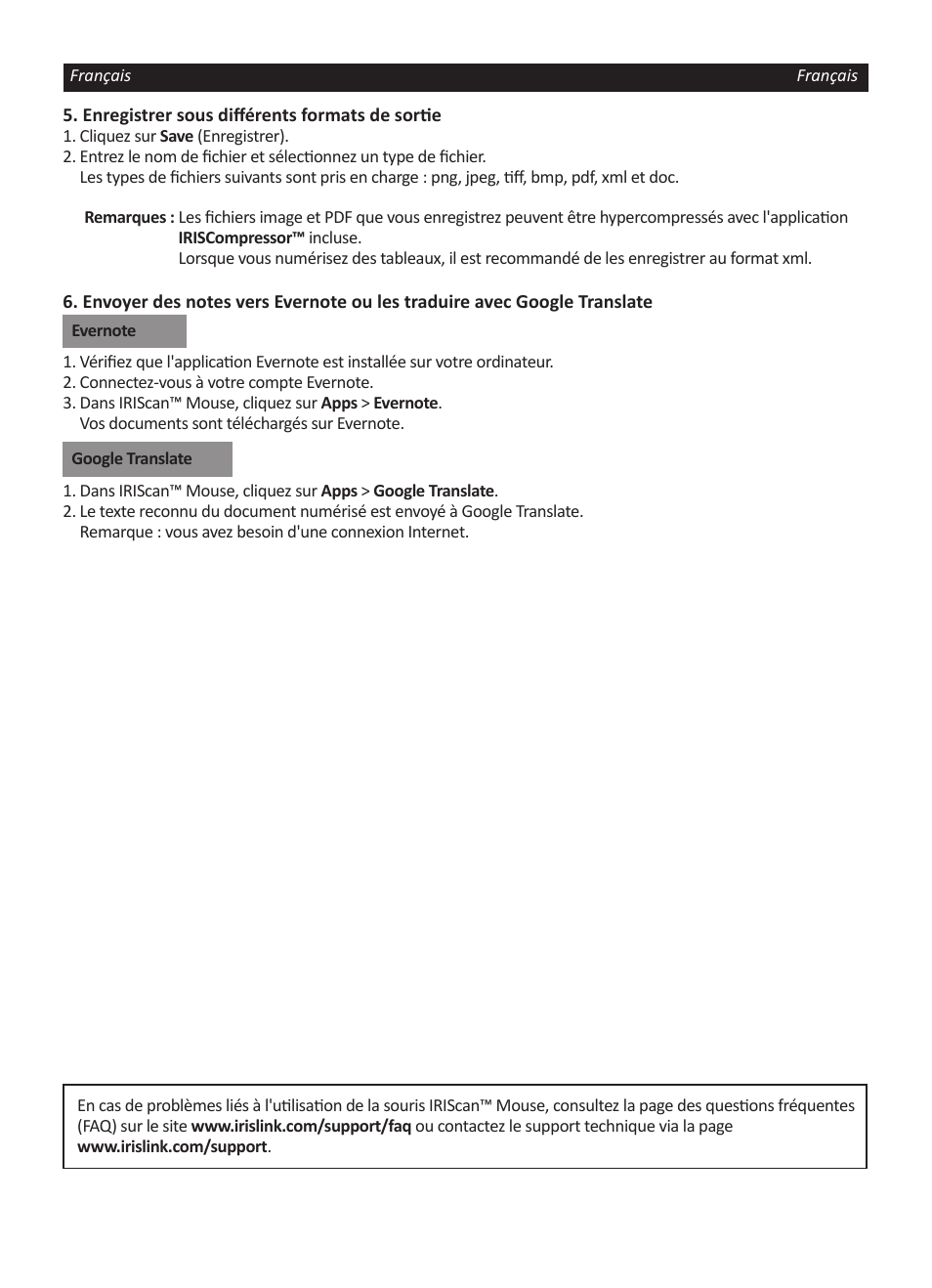 I.R.I.S. IRISCan Mouse User Manual | Page 10 / 64