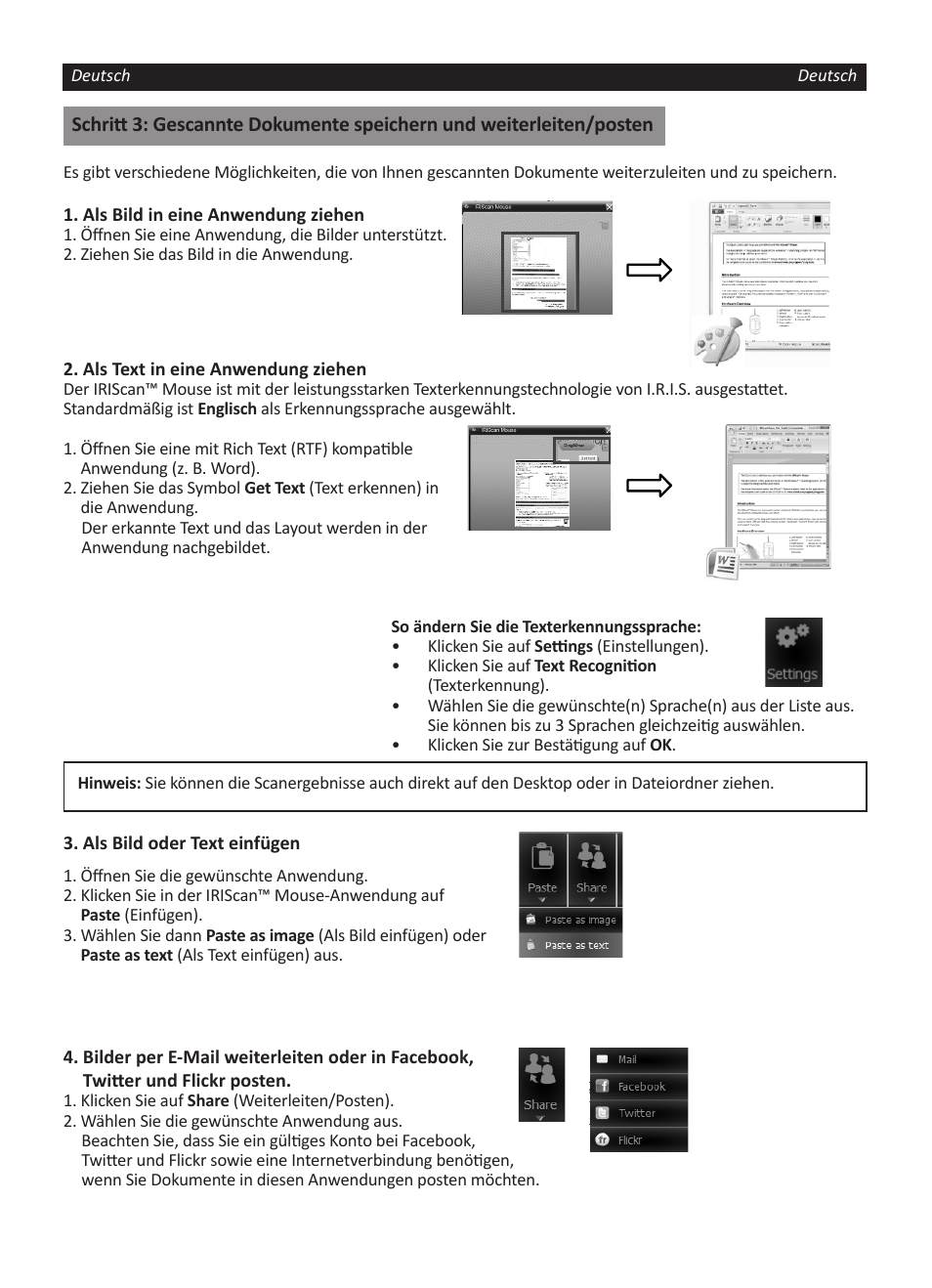 I.R.I.S. IRISCan Mouse User Manual | Page 17 / 64