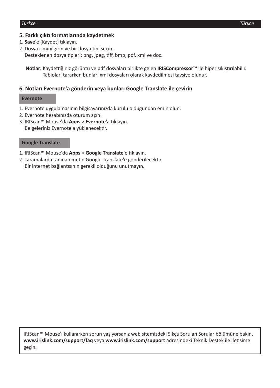 I.R.I.S. IRISCan Mouse User Manual | Page 38 / 64