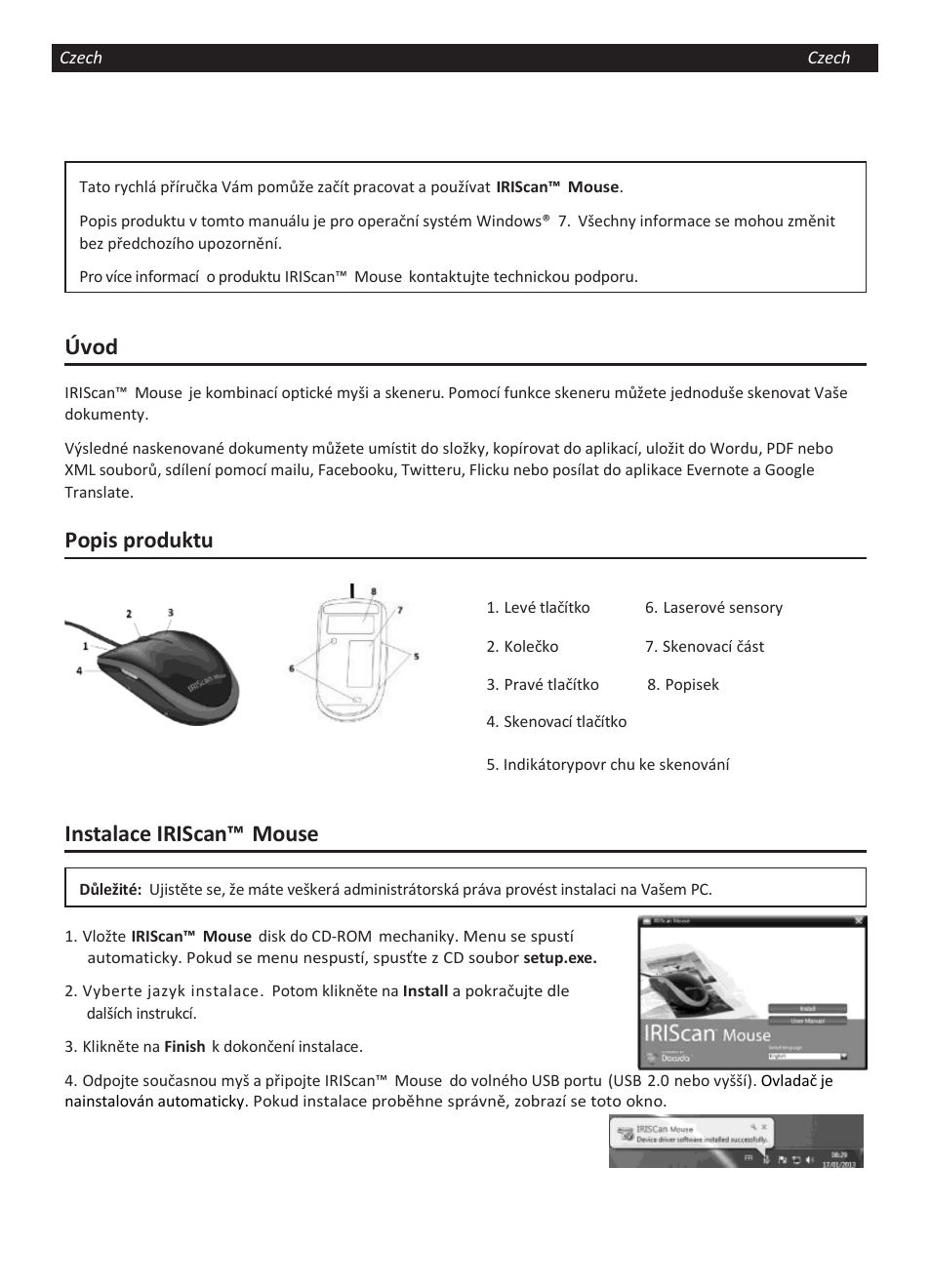 I.R.I.S. IRISCan Mouse User Manual | Page 39 / 64