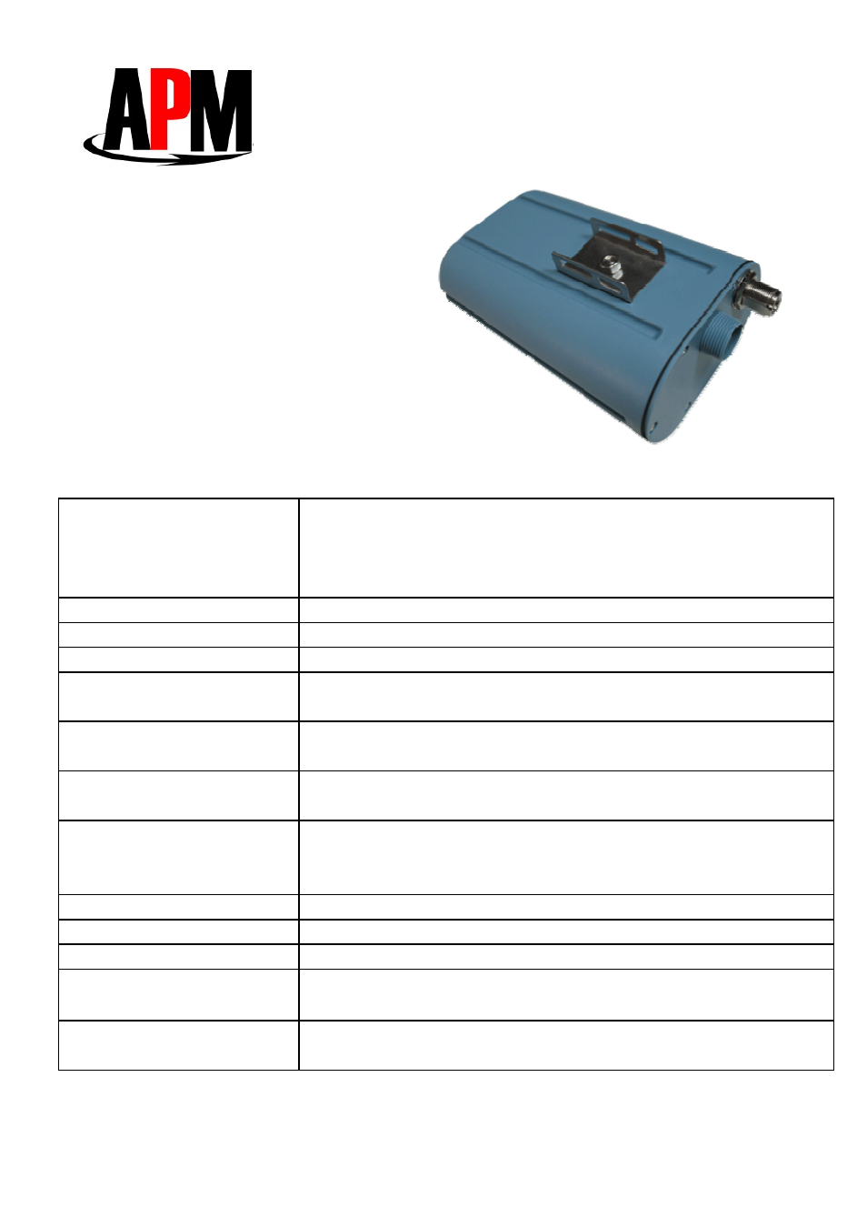 APM APM-24005g-N User Manual | 2 pages