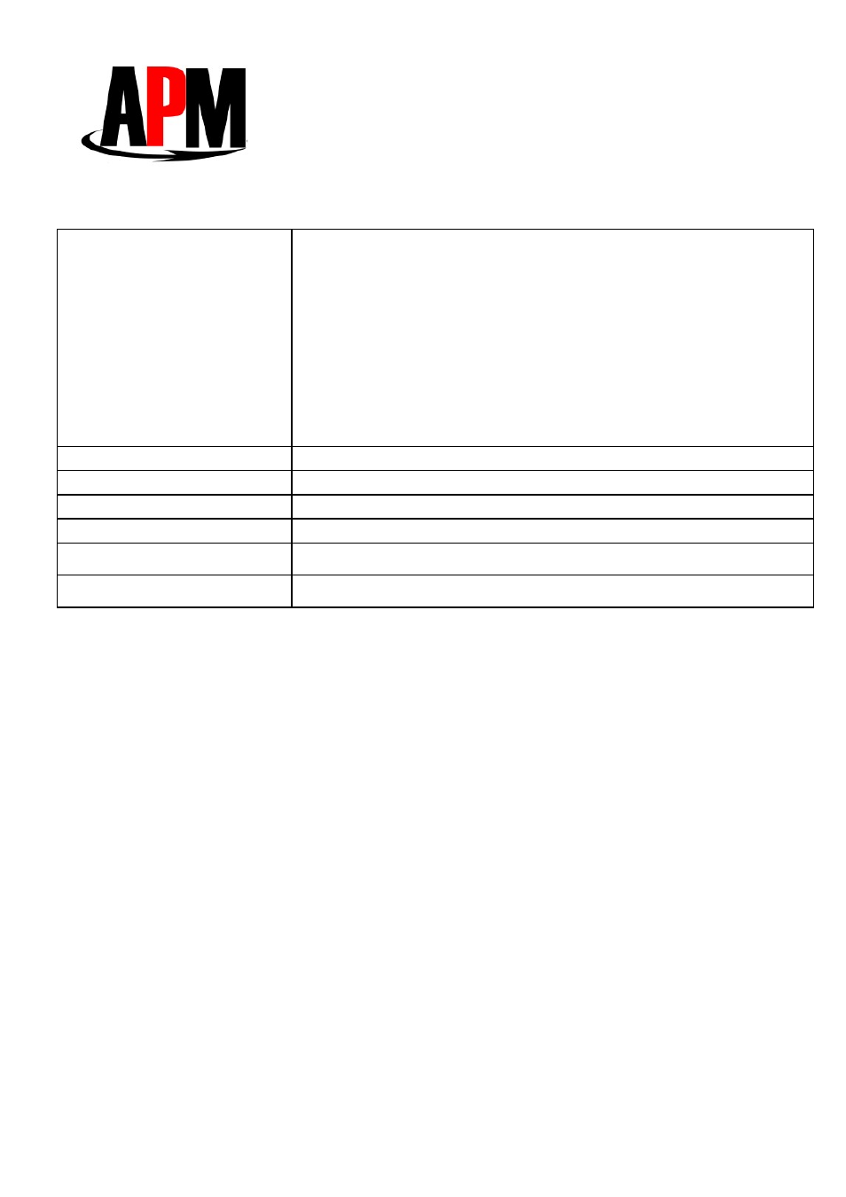 Apm co., ltd | APM APM-24005g-N User Manual | Page 2 / 2