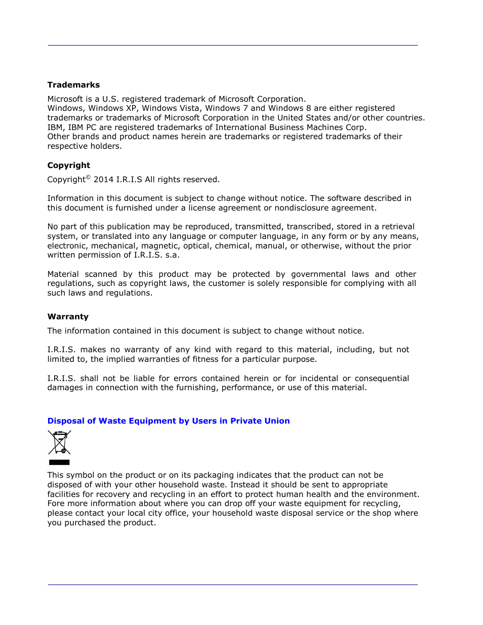 I.R.I.S. IRIScan Pro 3 Wi-Fi User Guide User Manual | Page 2 / 85