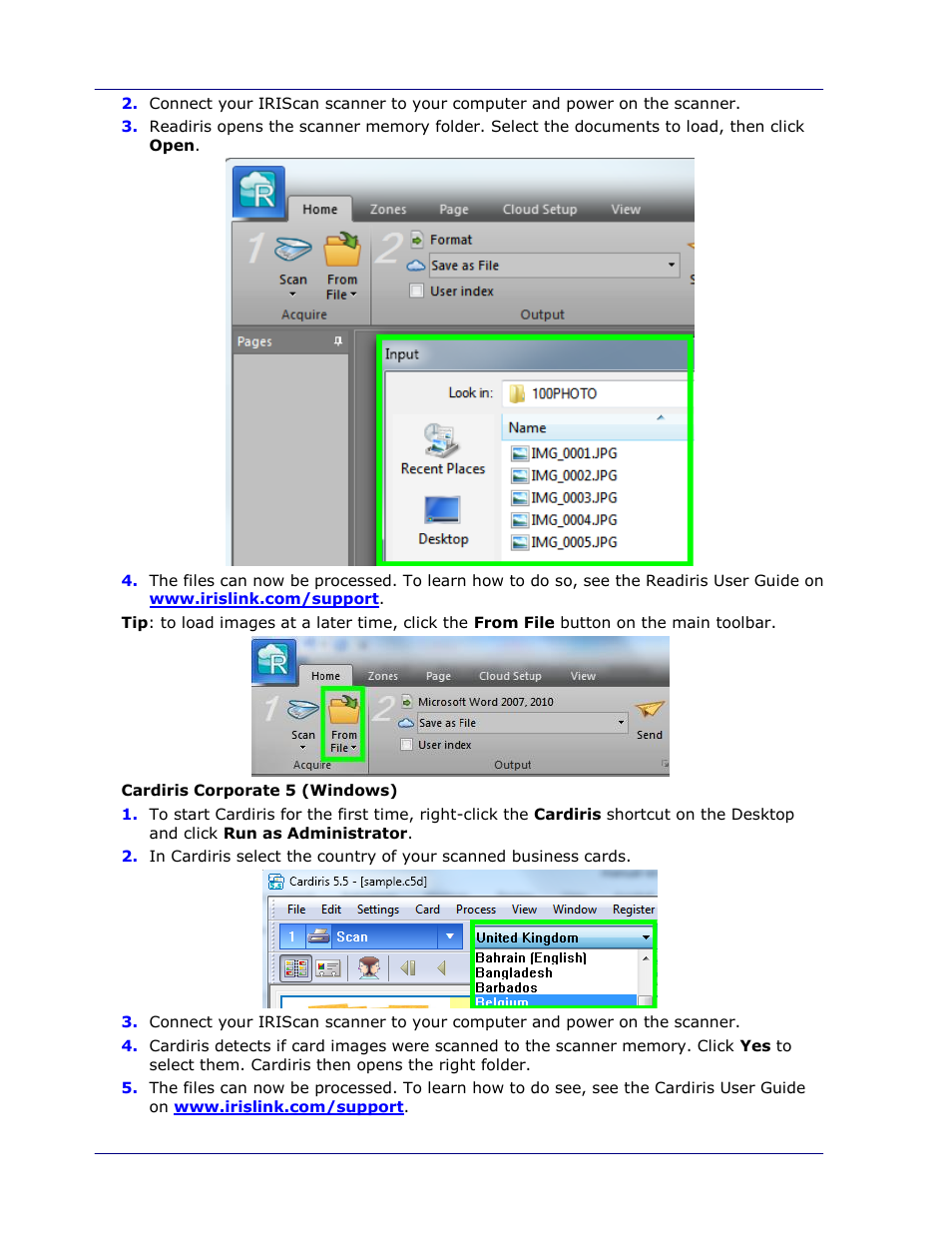 I.R.I.S. IRIScan Pro 3 Wi-Fi User Guide User Manual | Page 33 / 85