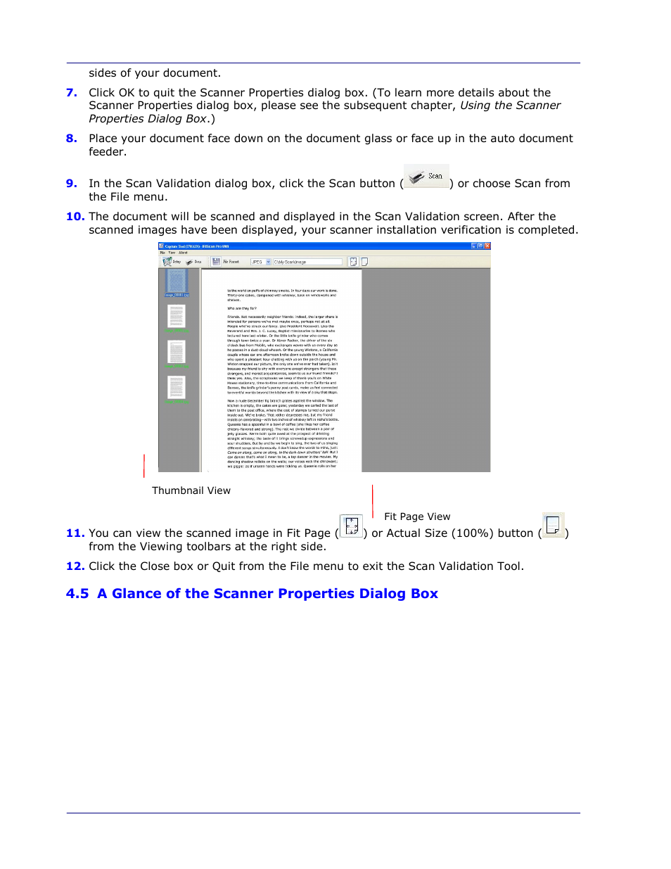 5 a glance of the scanner properties dialog box, A glance of the scanner properties dialog box -4 | I.R.I.S. IRIScan Pro 3 Wi-Fi User Guide User Manual | Page 39 / 85