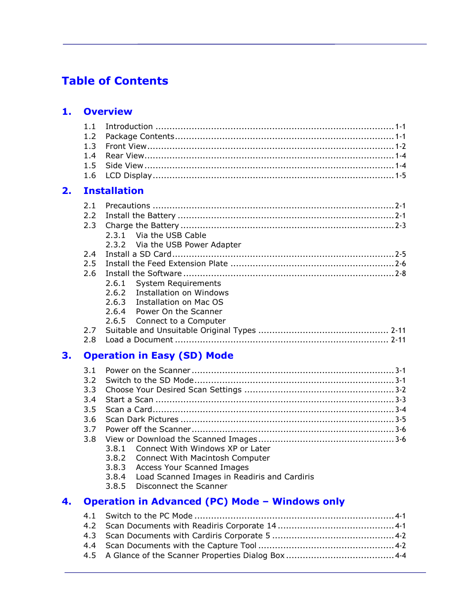 I.R.I.S. IRIScan Pro 3 Wi-Fi User Guide User Manual | Page 7 / 85