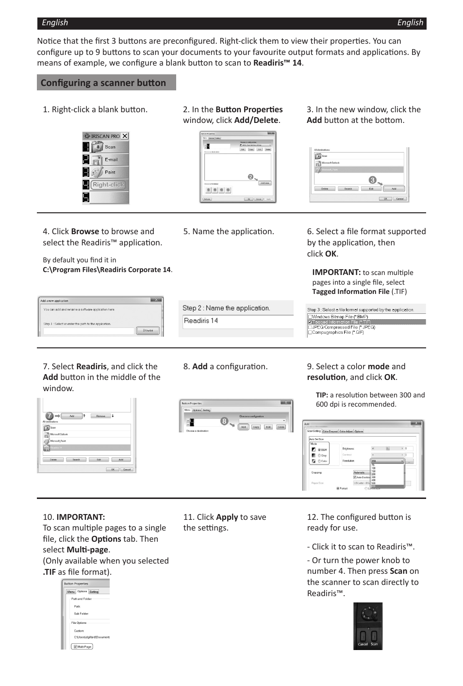 I.R.I.S. IRIScan Pro 3 Cloud User Manual | Page 4 / 5