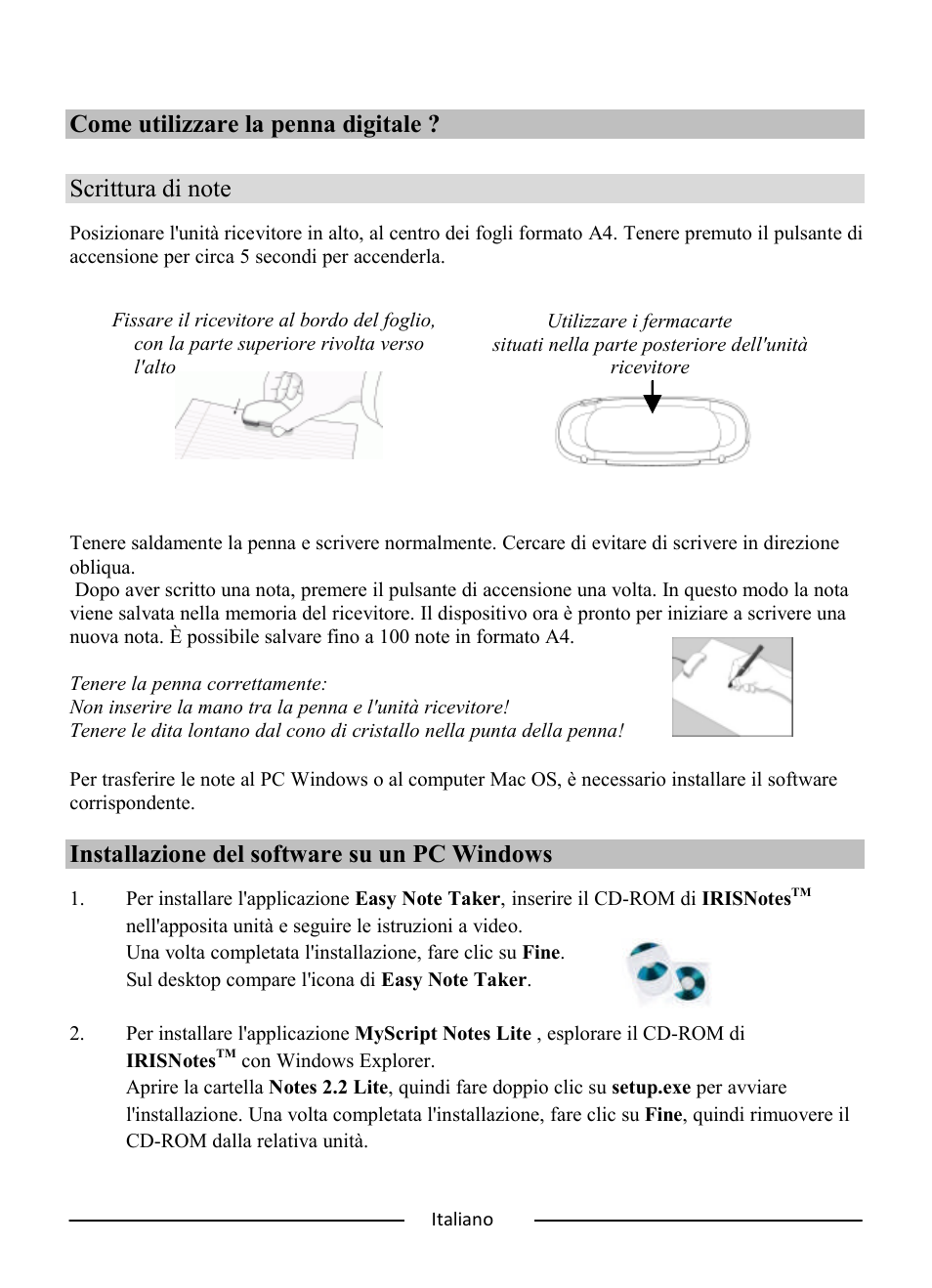 Installazione del software su un pc windows | I.R.I.S. IRISNotes Express 2 User Manual | Page 34 / 56