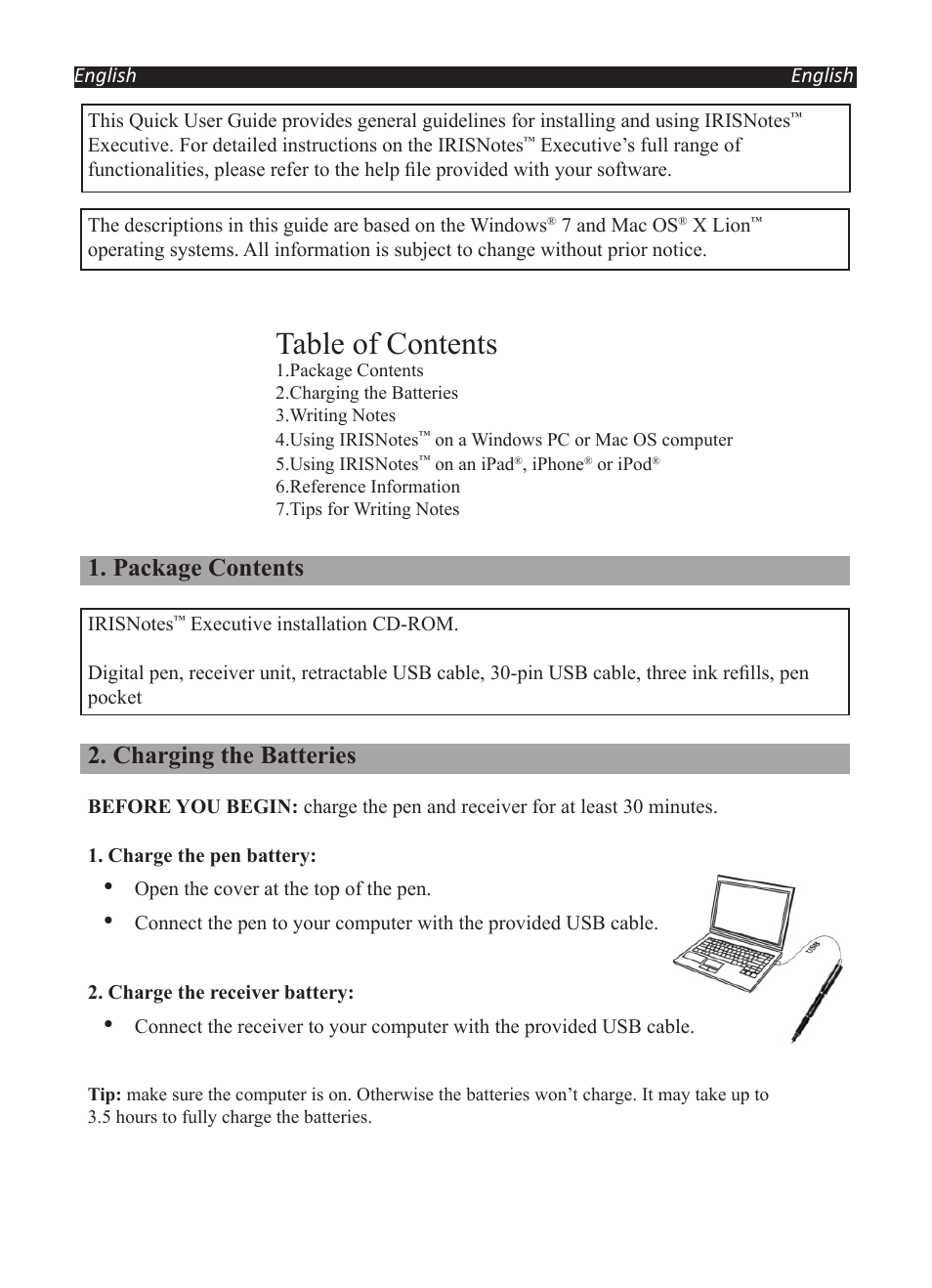 I.R.I.S. IRISNotes Executive 2 User Manual | Page 2 / 92