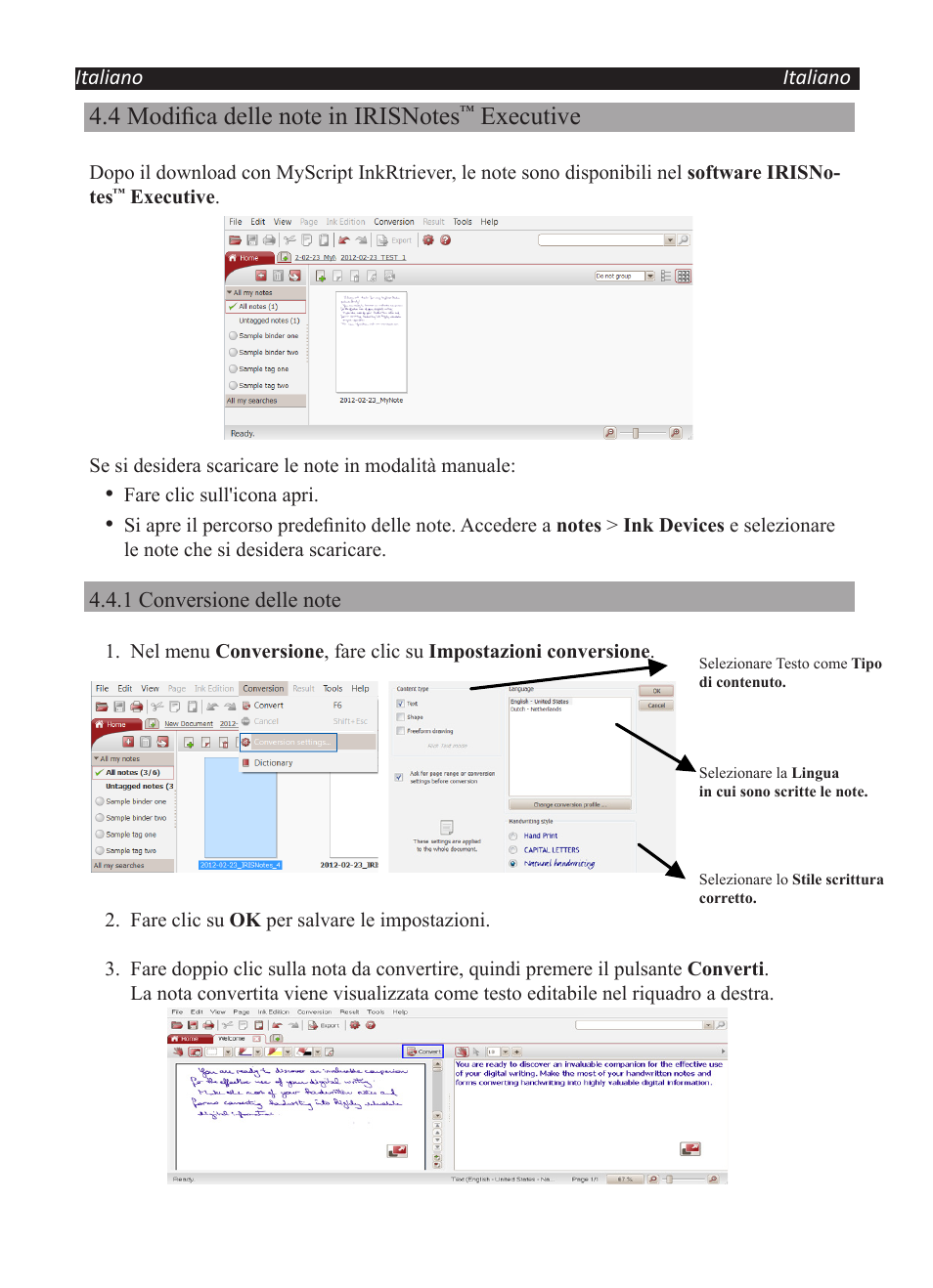 Executive | I.R.I.S. IRISNotes Executive 2 User Manual | Page 56 / 92