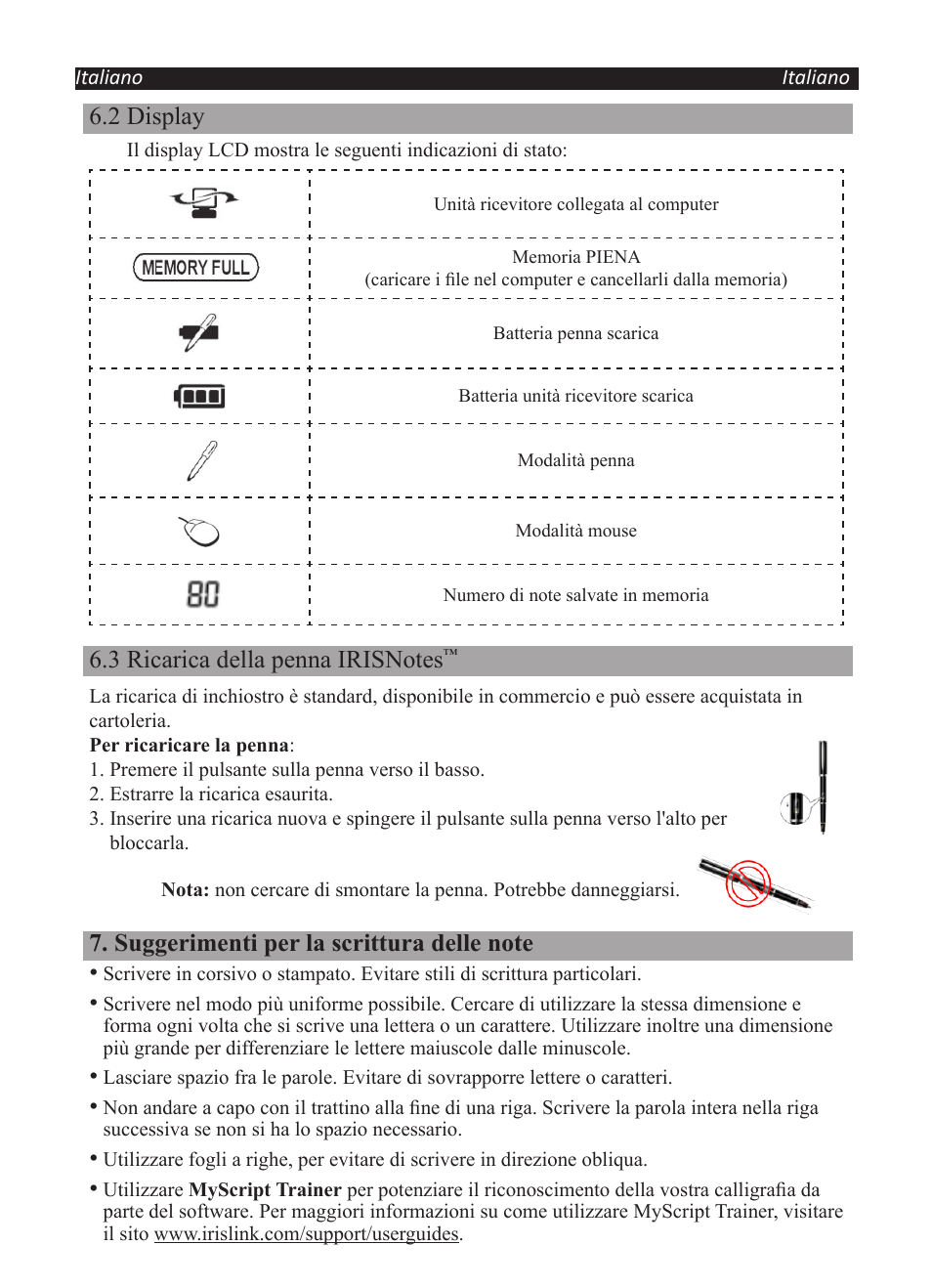 2 display | I.R.I.S. IRISNotes Executive 2 User Manual | Page 60 / 92