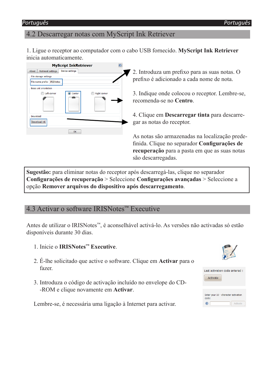 2 descarregar notas com myscript ink retriever, Executive | I.R.I.S. IRISNotes Executive 2 User Manual | Page 65 / 92