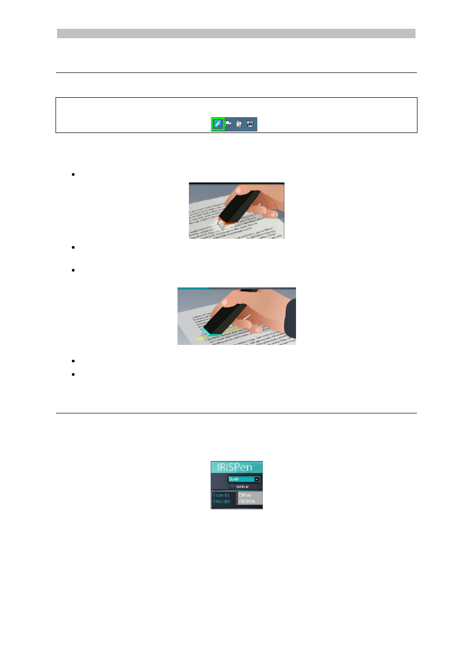 Scanning, Important scanning tips, 1 scanning text to applications | I.R.I.S. IRISPen Executive 7 User Manual | Page 6 / 14