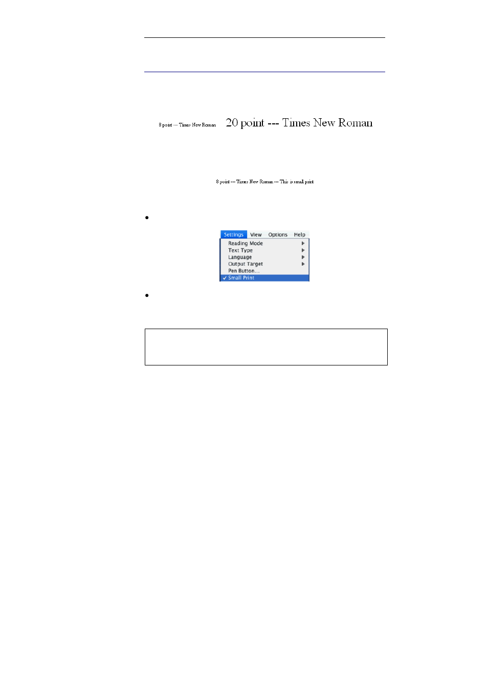 Small print | I.R.I.S. IRISPen Express 6 for Mac User Manual | Page 35 / 43