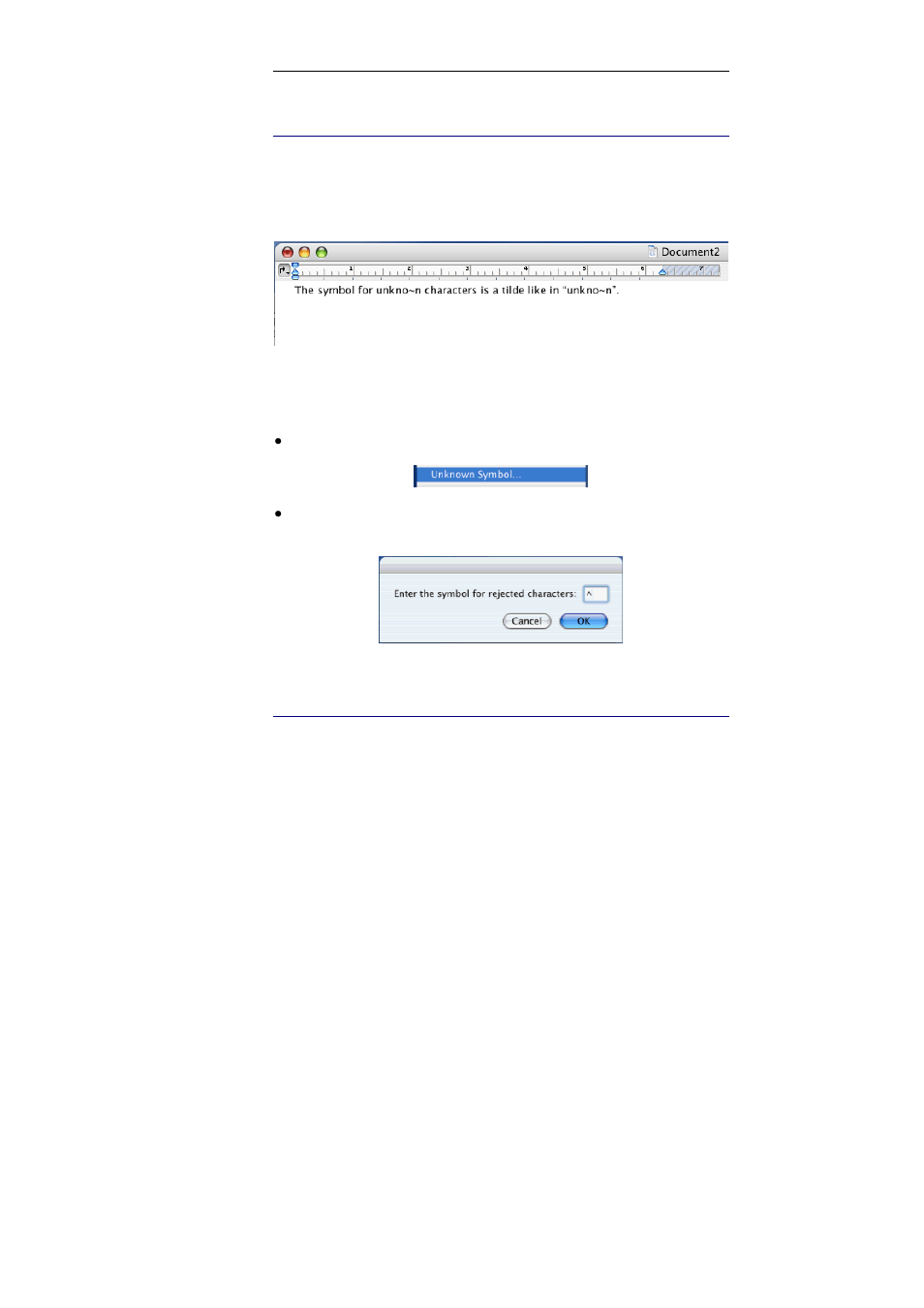 Unknown symbol, Table frame conversion | I.R.I.S. IRISPen Express 6 for Mac User Manual | Page 36 / 43