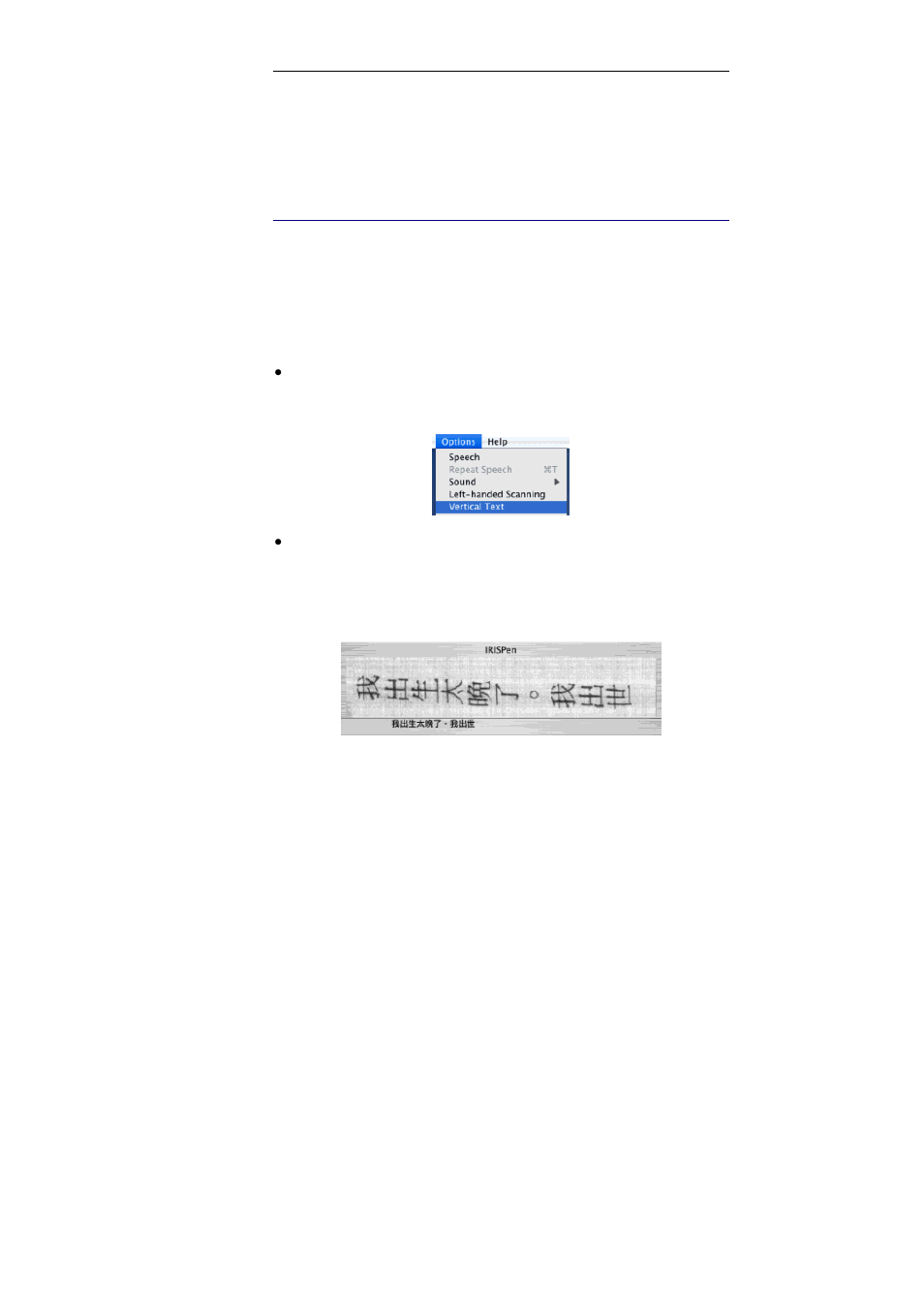 Vertical text (optional) | I.R.I.S. IRISPen Executive 6 for Mac User Manual | Page 45 / 58