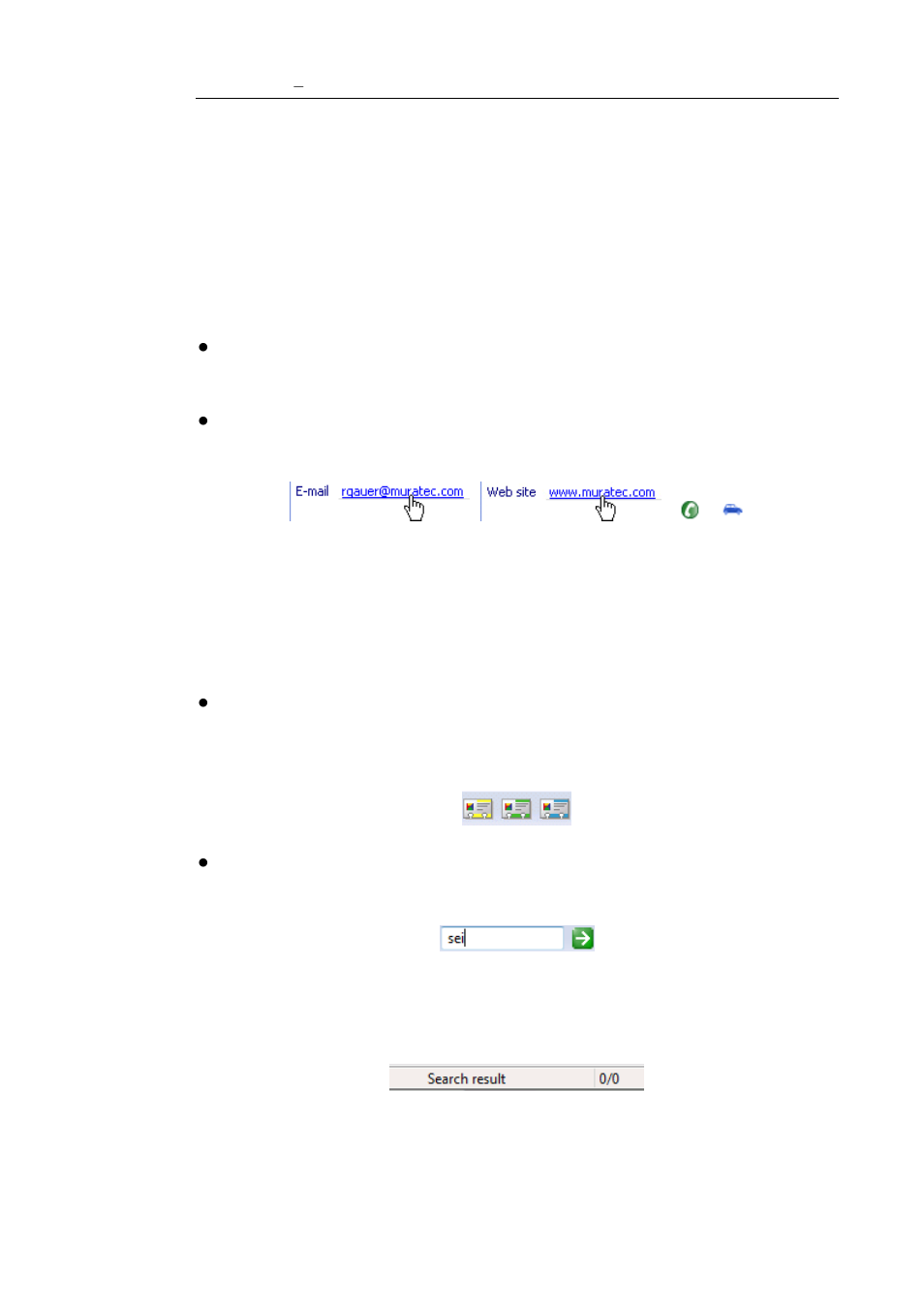 Making direct use of contacts, Searching contacts | I.R.I.S. Cardiris Pro 5 User Manual | Page 27 / 119