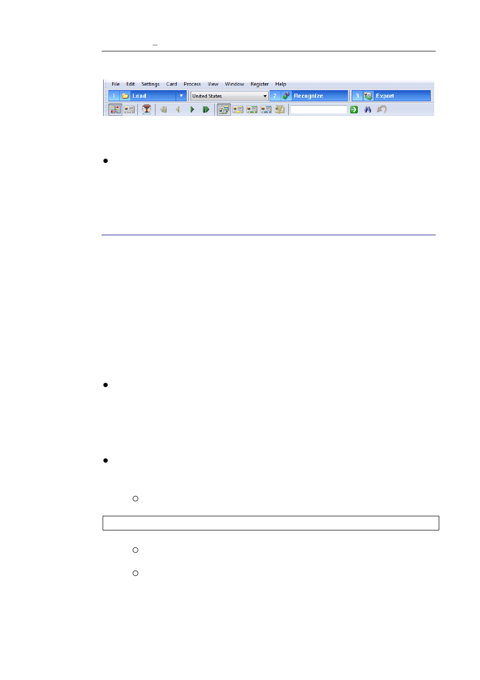 Scanning cards with a flatbed scanner | I.R.I.S. Cardiris Pro 5 User Manual | Page 47 / 119