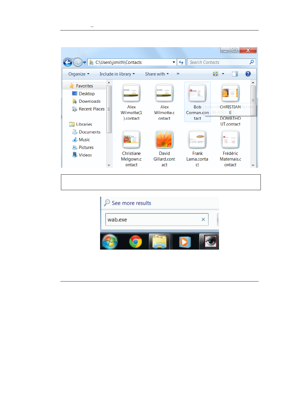 Exporting to windows address book | I.R.I.S. Cardiris Pro 5 User Manual | Page 93 / 119