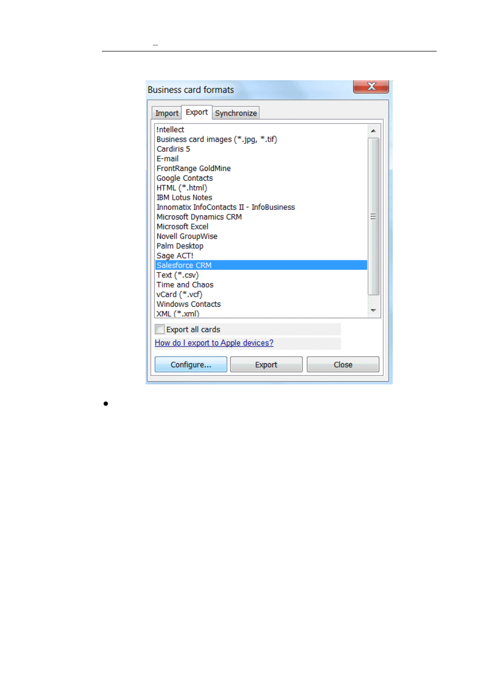 I.R.I.S. Cardiris 5 for Microsoft Dyn CRM User Manual | Page 24 / 29