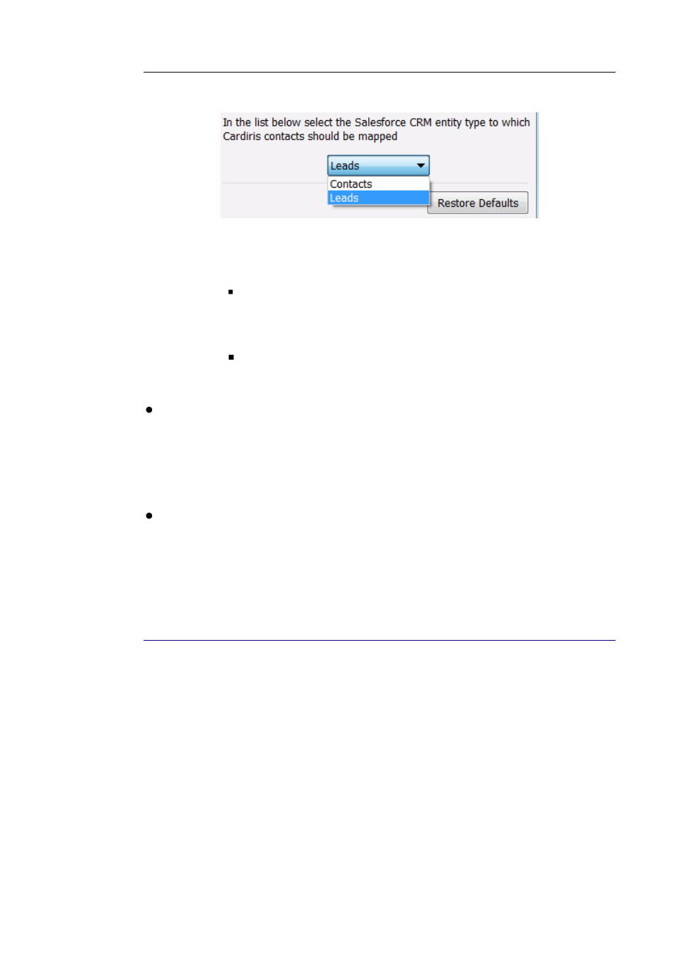 Error reporting salesforce crm | I.R.I.S. Cardiris 5 for Microsoft Dyn CRM User Manual | Page 27 / 29