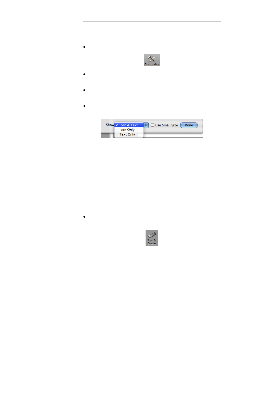 Vertical toolbar, Scan & create | I.R.I.S. Cardiris 4 User Manual | Page 48 / 92