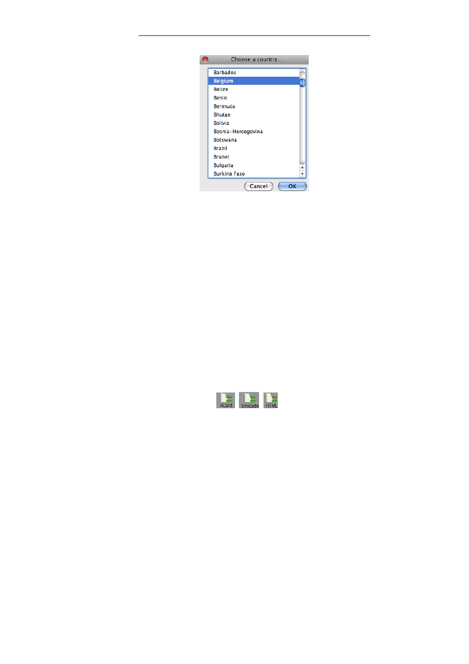 Output format, Business cards | I.R.I.S. Cardiris 4 User Manual | Page 72 / 92