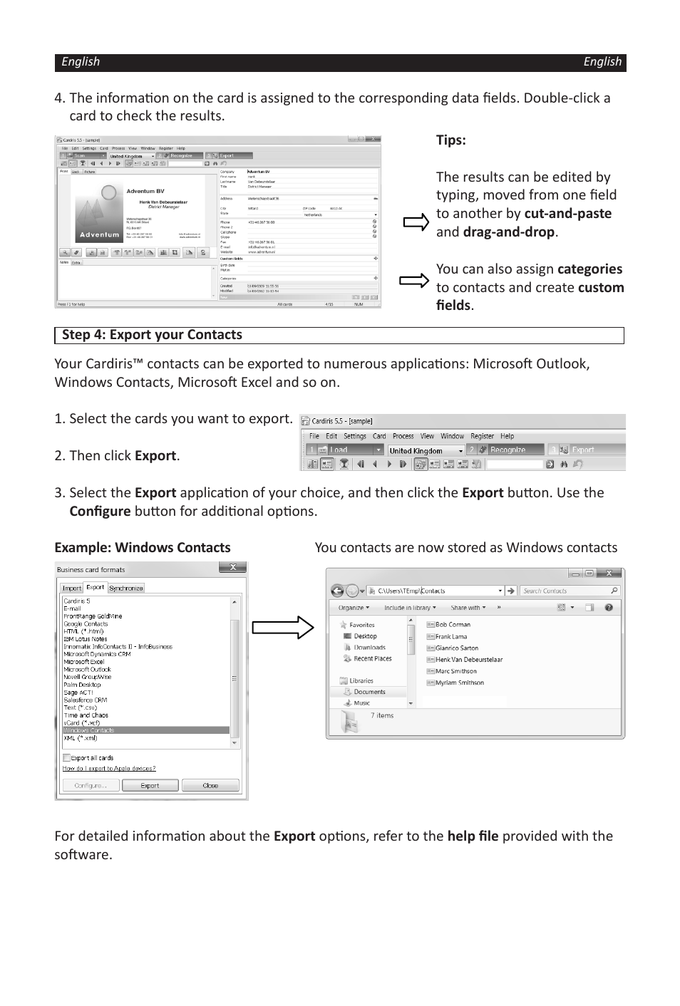 I.R.I.S. IRISCard Corporate 5 User Manual | Page 4 / 9