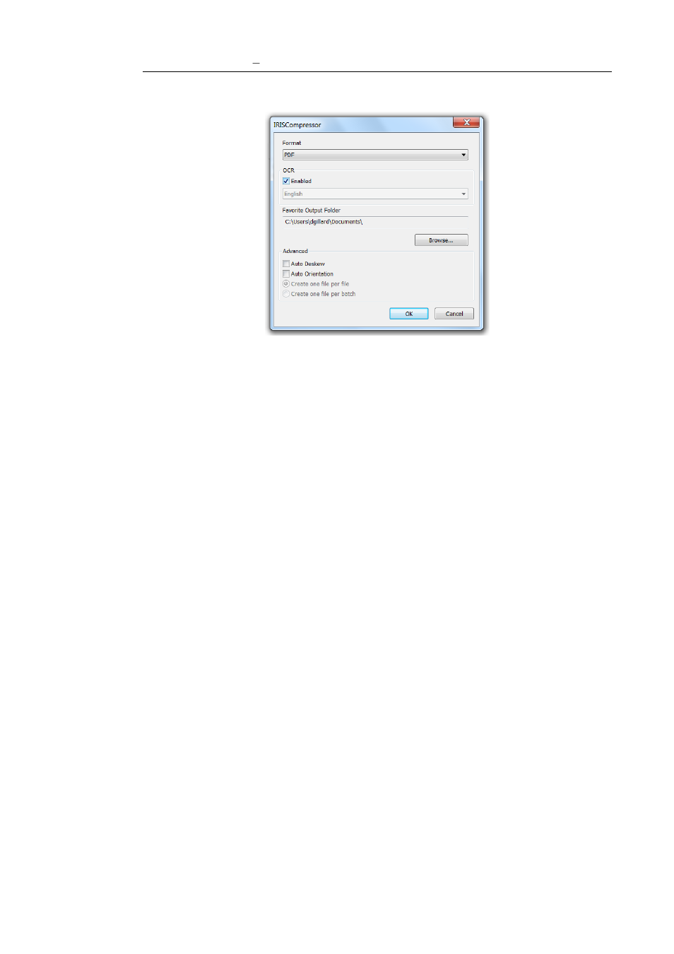 Format | I.R.I.S. IRIScompressor Standard User Manual | Page 13 / 14