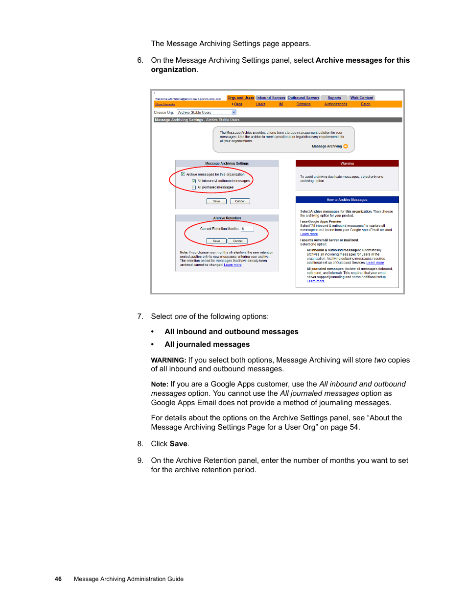 Google Message Archiving Administration Guide User Manual | Page 44 / 79