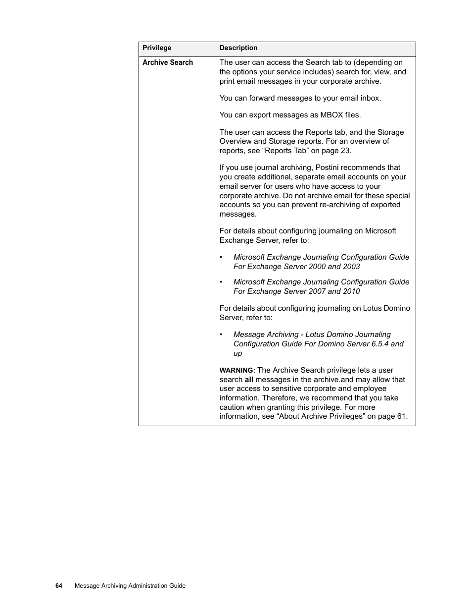Google Message Archiving Administration Guide User Manual | Page 61 / 79