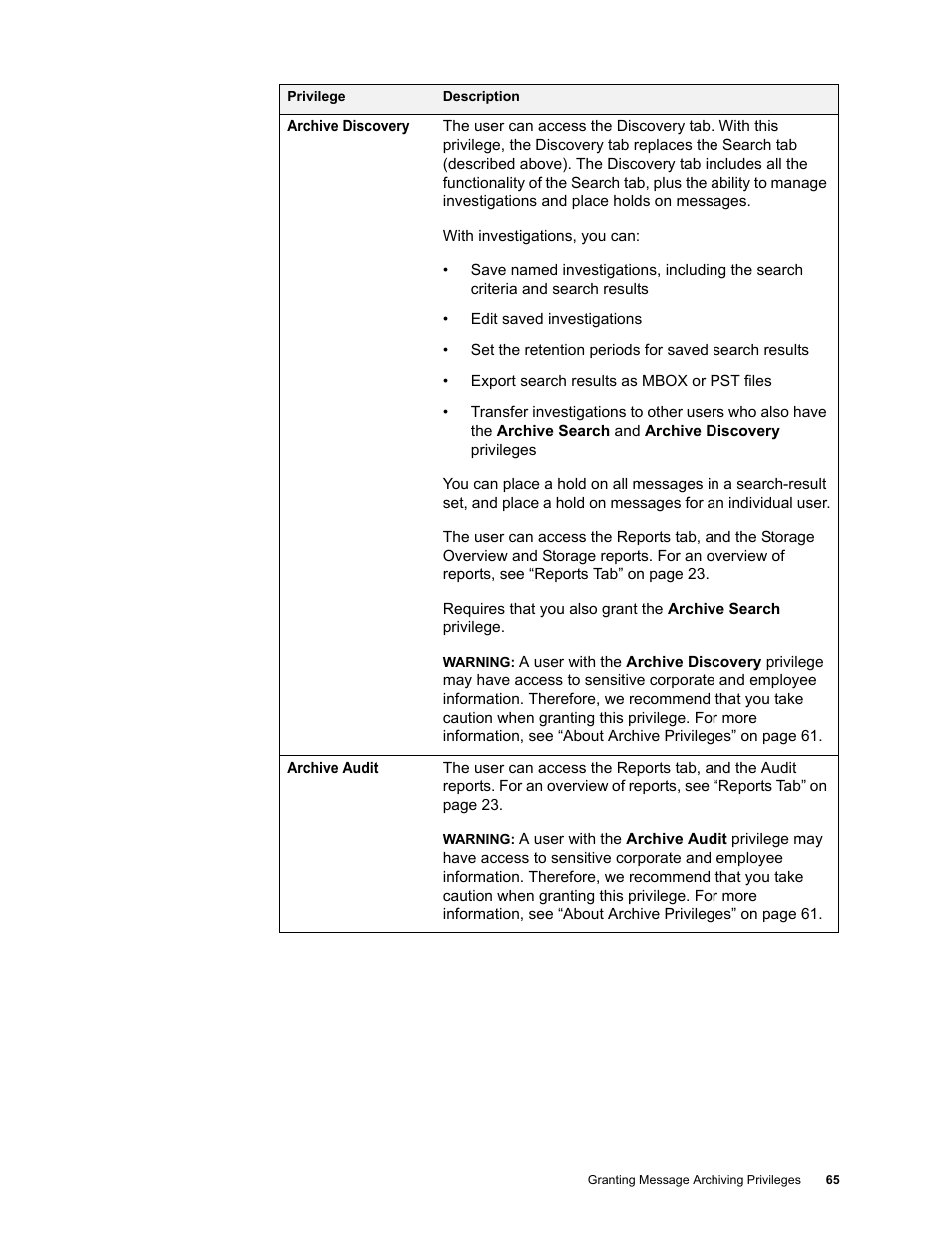 Google Message Archiving Administration Guide User Manual | Page 62 / 79