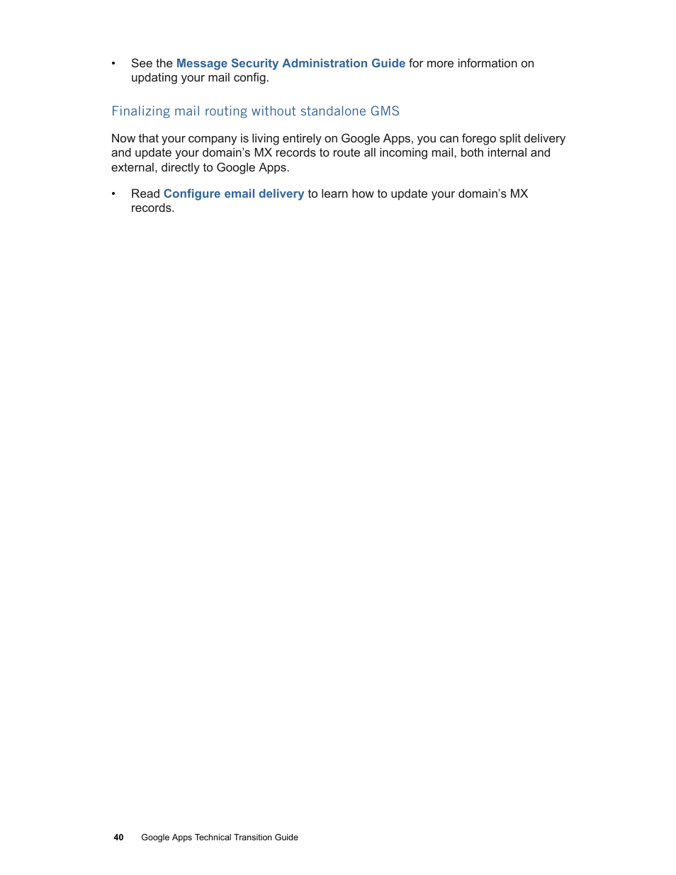 Google Apps Technical Transition Guide For Business, Education, and Government User Manual | Page 40 / 56