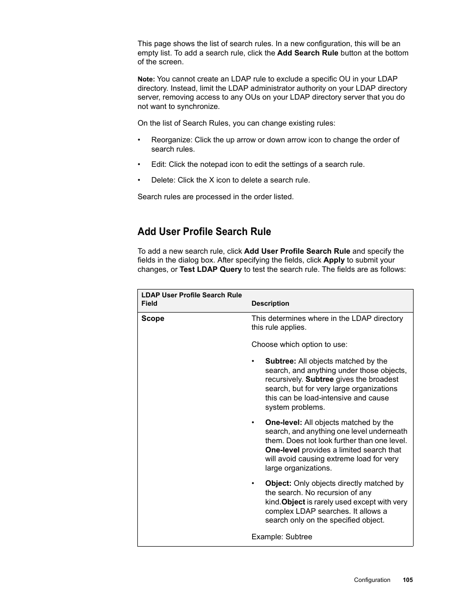 Add user profile search rule | Google Apps Directory Sync Administration Guide User Manual | Page 105 / 146