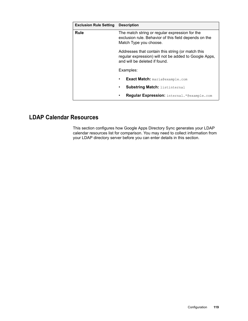 Ldap calendar resources, Ldap calendar resources 119 | Google Apps Directory Sync Administration Guide User Manual | Page 119 / 146