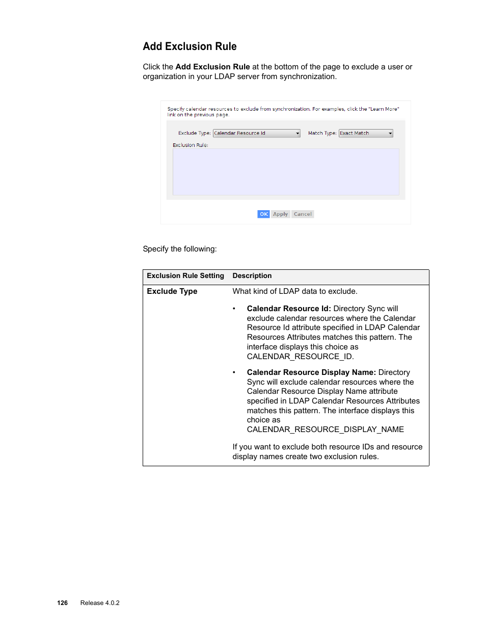Add exclusion rule | Google Apps Directory Sync Administration Guide User Manual | Page 126 / 146