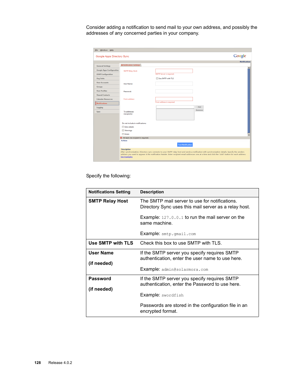 Google Apps Directory Sync Administration Guide User Manual | Page 128 / 146