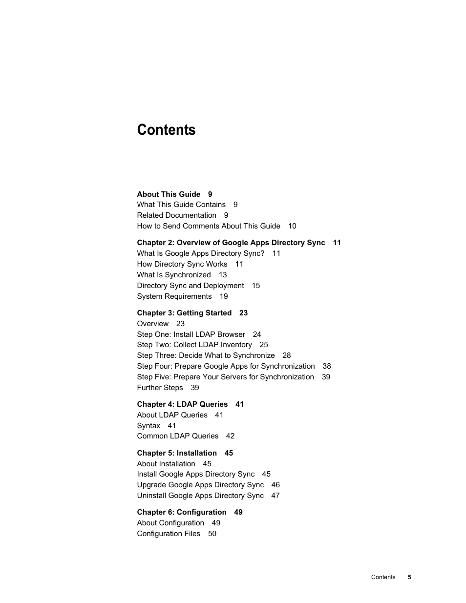 Google Apps Directory Sync Administration Guide User Manual | Page 5 / 146